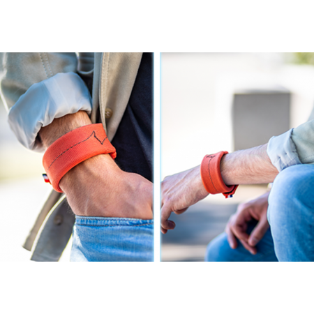 poids poignets orange, renforcement fonctionnel haut du corps, bracelet anti tremblement, accessoire de musculation maison