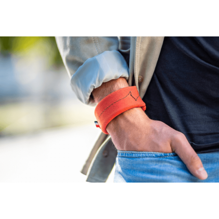 Bracelet de poids pour poignet orange, musculation bras, musculation épaule, matériel musculation